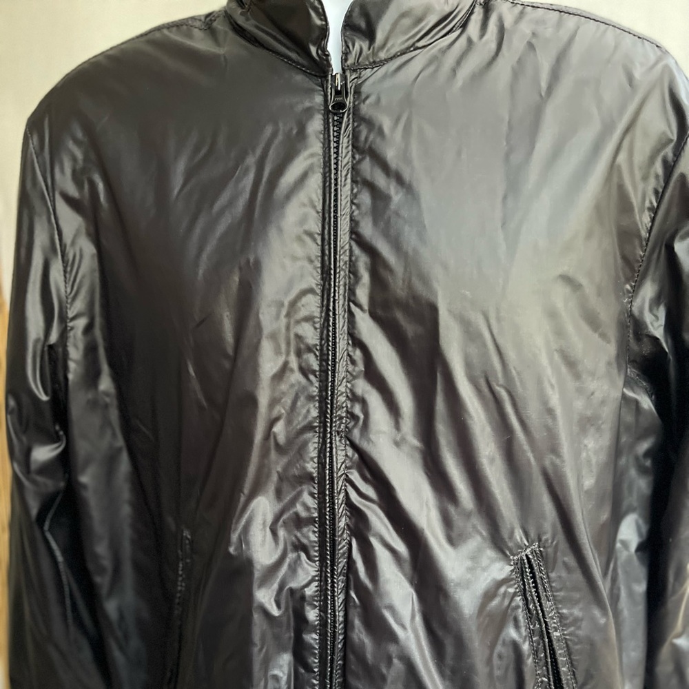 Men’s “UNIS” Dexter Black Shiny Jacket, Size: Medium